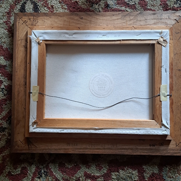 Rare Vtg H. Hargrove Signed, Matted Framed Oil Painting- Barn,Blue Cart/Buggy - Picture 5 of 13